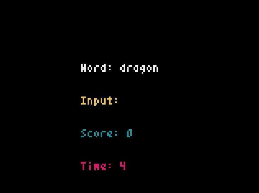 バージョン１. シンプルなタイピングゲーム