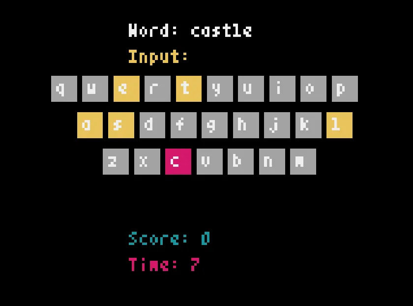 バージョン２. キーボード表示付きタイピングゲーム