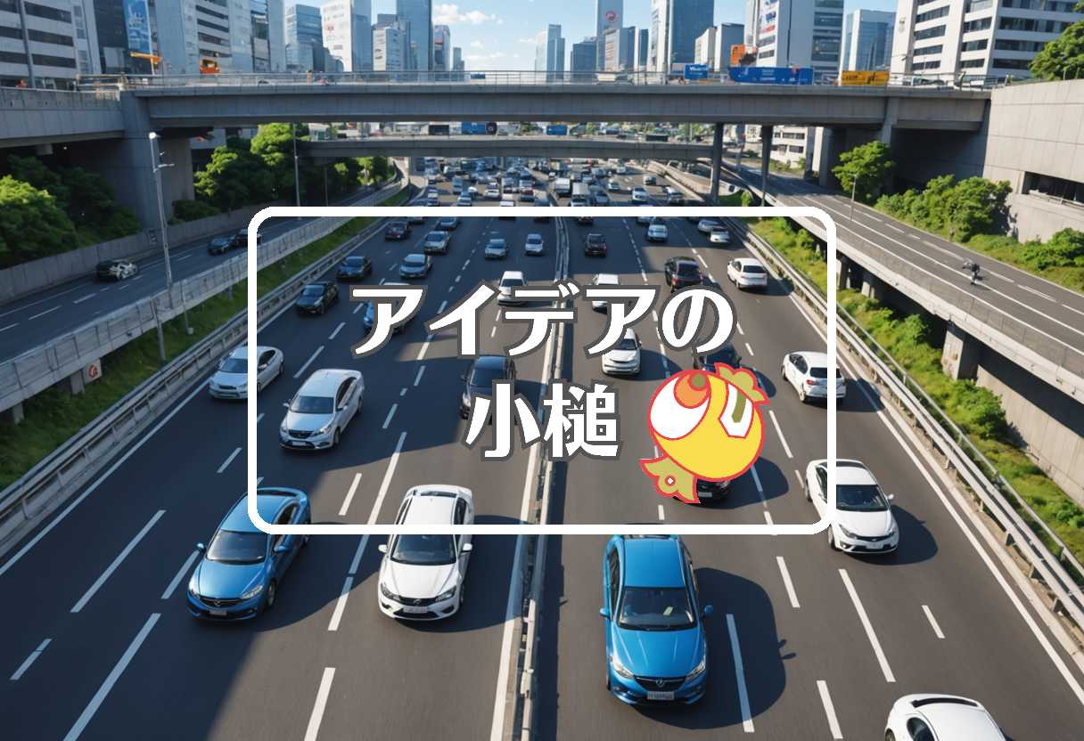 高速道路 渋滞 × 動的にする
