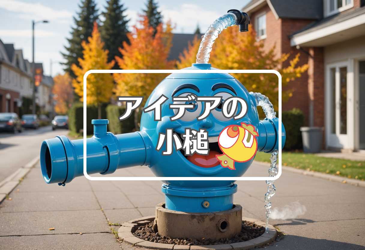 水道 凍結 × 熱膨張を利用する